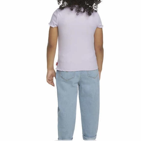 Levi's Purple Girls Activewear match. set Hoodie T-shirt Jeans Set, size 18M - Picture 3 of 12